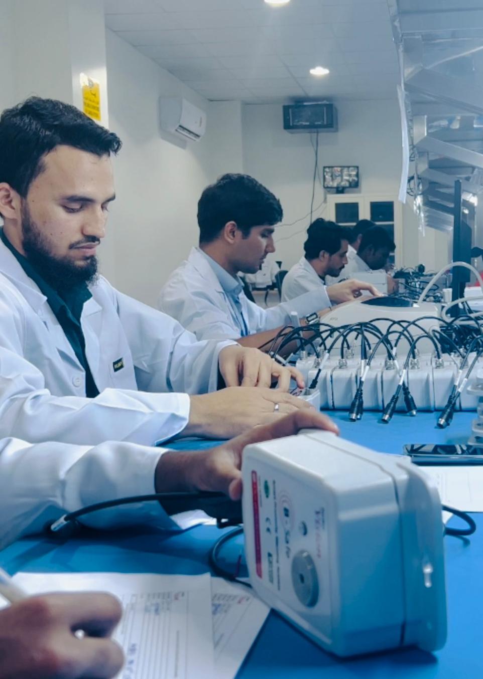 PWAS Manufacturing PWAS Manufacturing in factory
